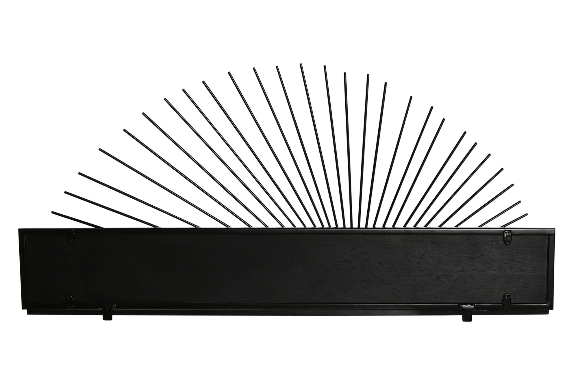 ESTANTERIA PARED METAL MDF 58X10,5X28 NEGRO - Imagen 3