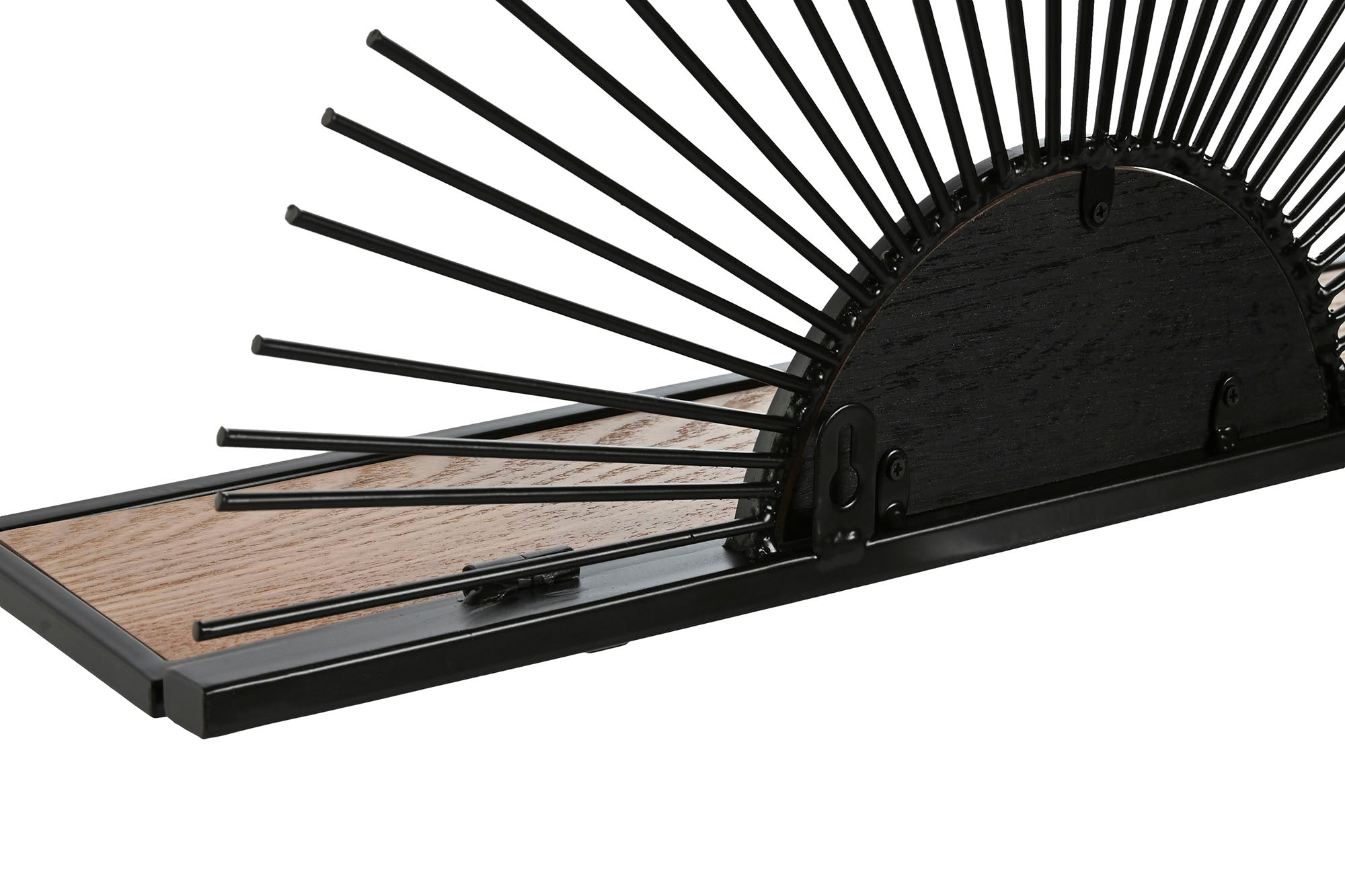 ESTANTERIA PARED METAL MDF 58X10,5X28 NEGRO - Imagen 4