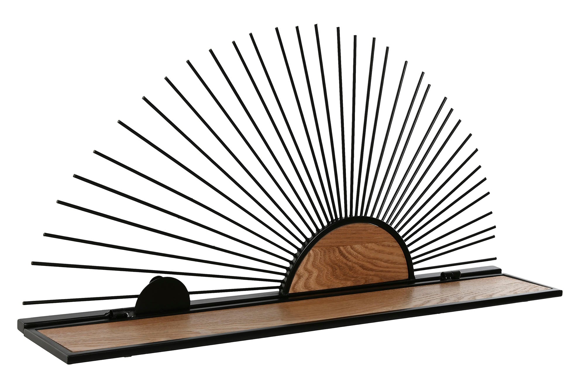 ESTANTERIA PARED METAL MDF 58X10,5X28 NEGRO - Imagen 5