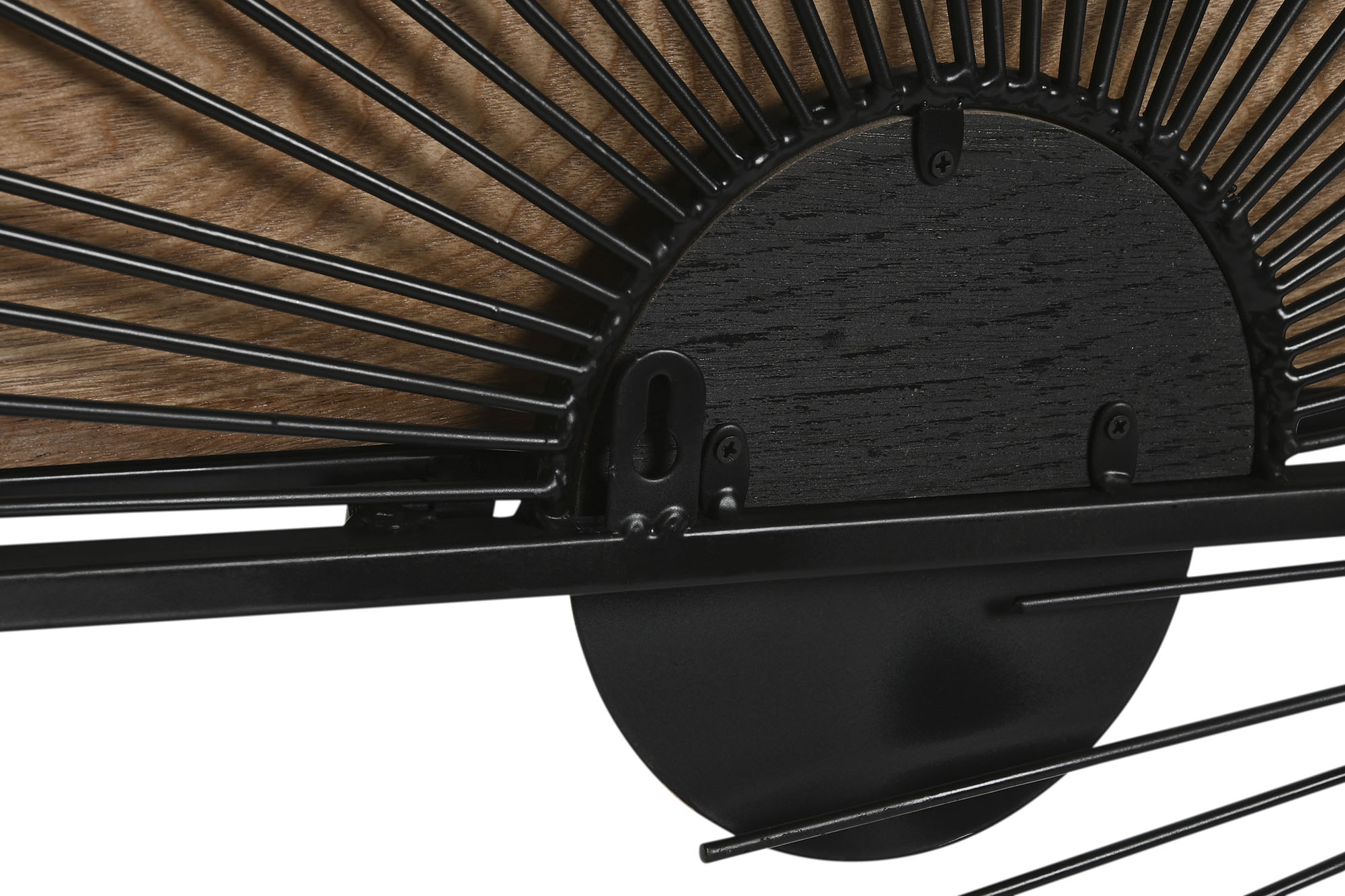 ESTANTERIA PARED METAL MDF 70X12X51 NEGRO - Imagen 4