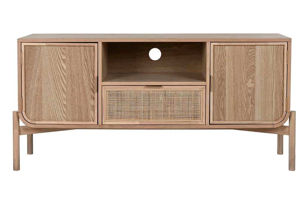 MUEBLE TV ABETO RATAN 126X40X60 NATURAL - Imagen 1