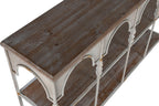 ESTANTERIA METAL 159X36,5X91 ENVEJECIDO BLANCO - Imagen 3