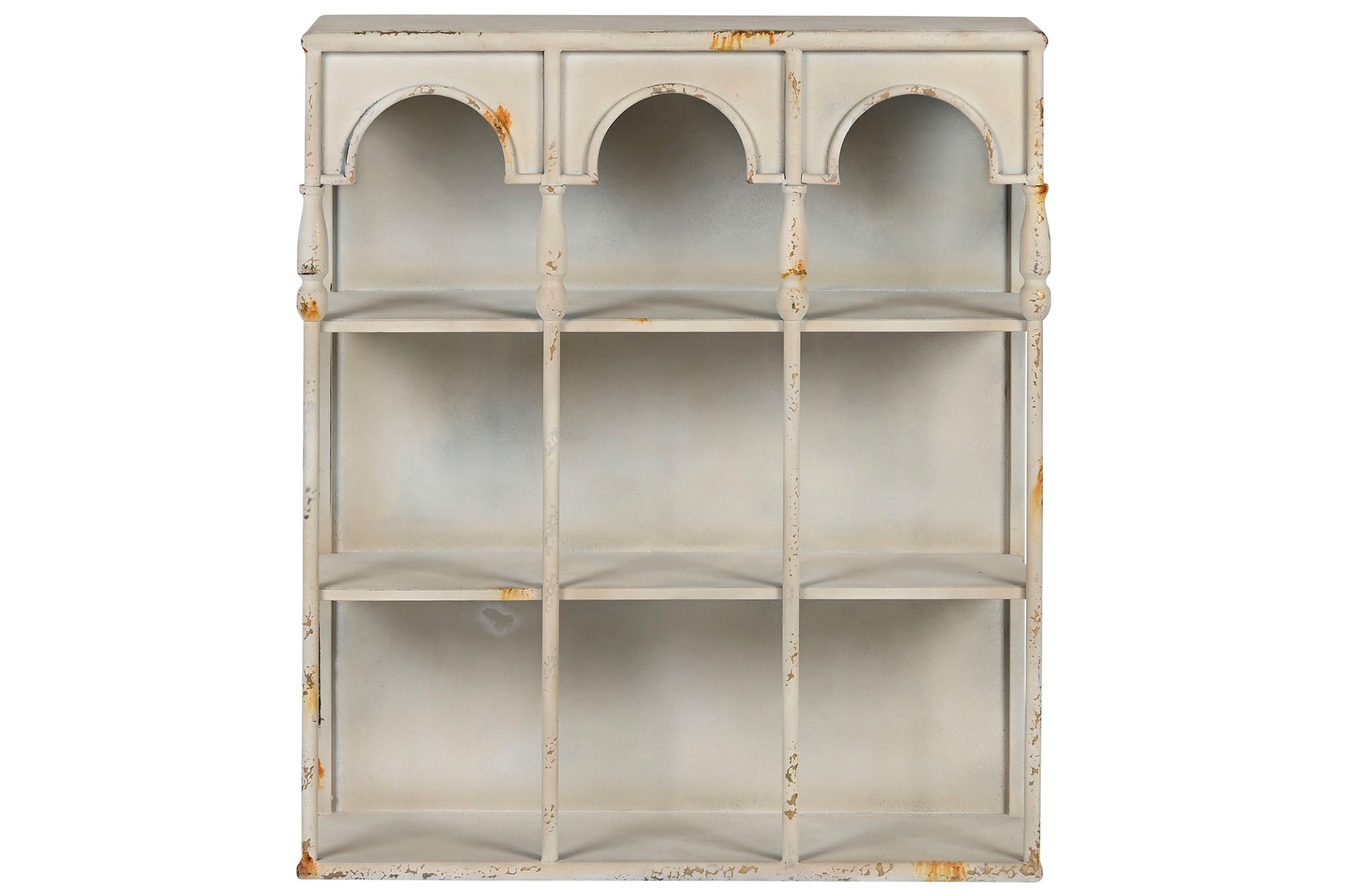 ESTANTERIA METAL 60X20X70 PARED ENVEJECIDO - Imagen 1