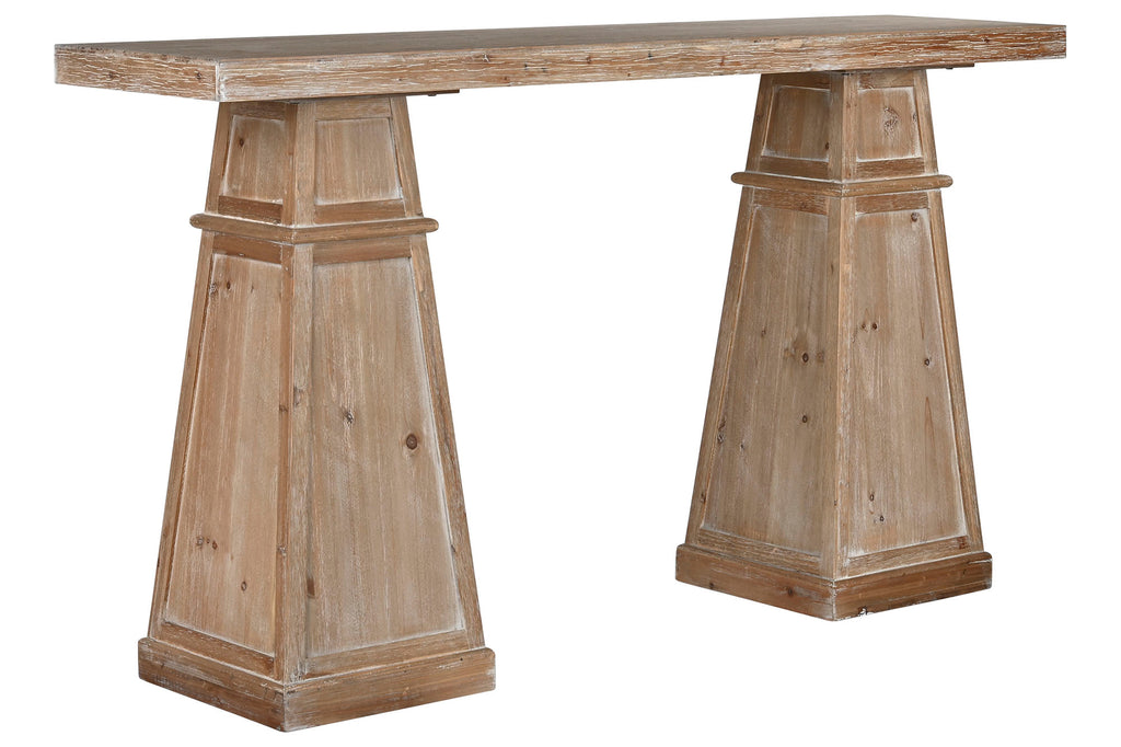 CONSOLA MADERA MDF 160X40X90,5 DECAPE NATURAL - Imagen 1