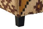 REPOSAPIES LANA ALGODON 80X80X44 KILIM - Imagen 4