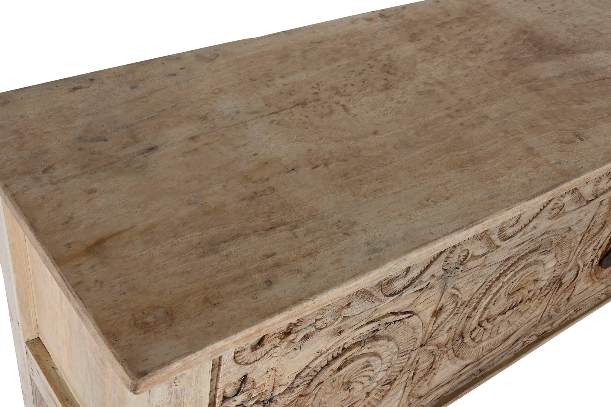 CONSOLA TECA MANGO 150X40X85 TALLAS ANTIGUAS - Imagen 4