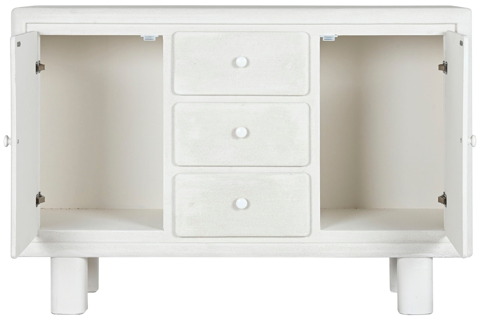 BUFFET MDF ABETO 120X38X80 RUGOSO BLANCO - Imagen 4