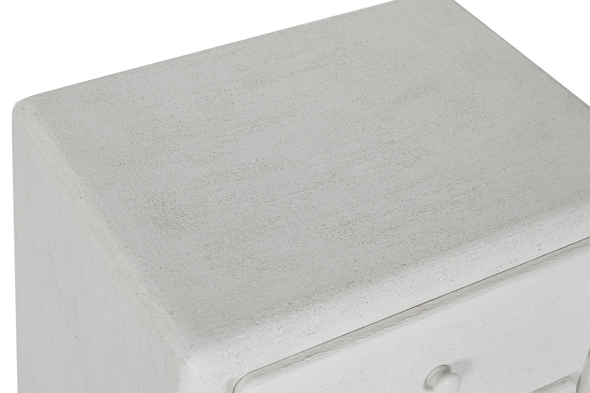 MESITA DE NOCHE MDF 48X36X53 RUGOSO BLANCO - Imagen 4