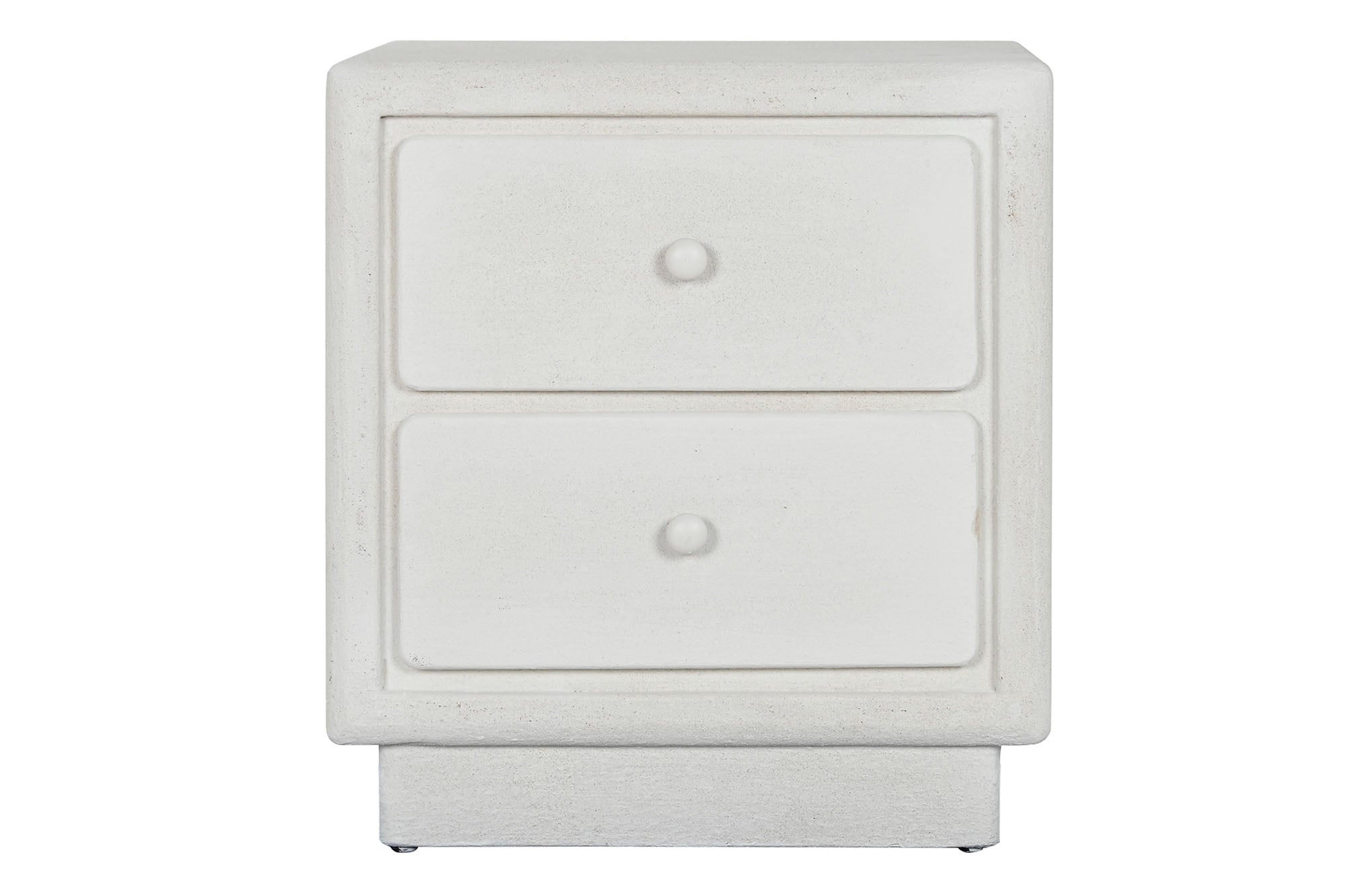 MESITA DE NOCHE MDF 48X36X53 RUGOSO BLANCO - Imagen 1