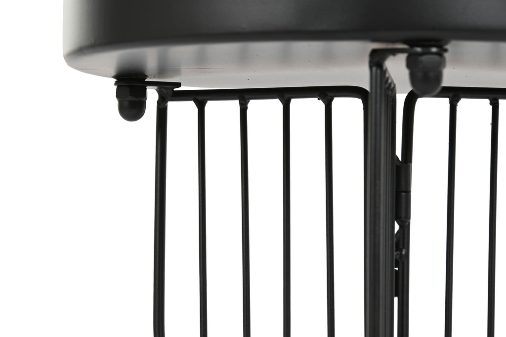 MACETERO METAL 28X28X70 NEGRO - Imagen 5