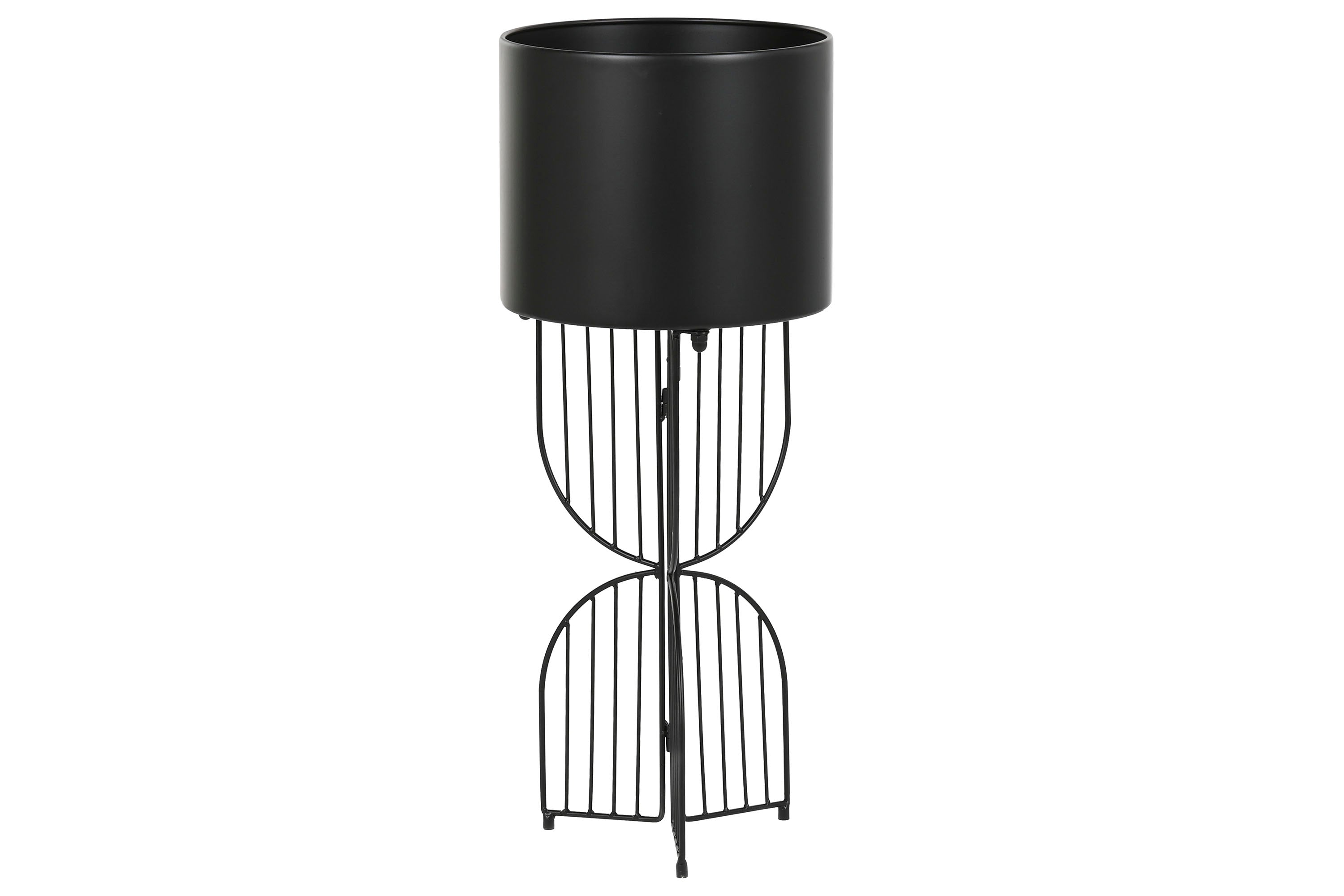 MACETERO METAL 28X28X70 NEGRO - Imagen 1