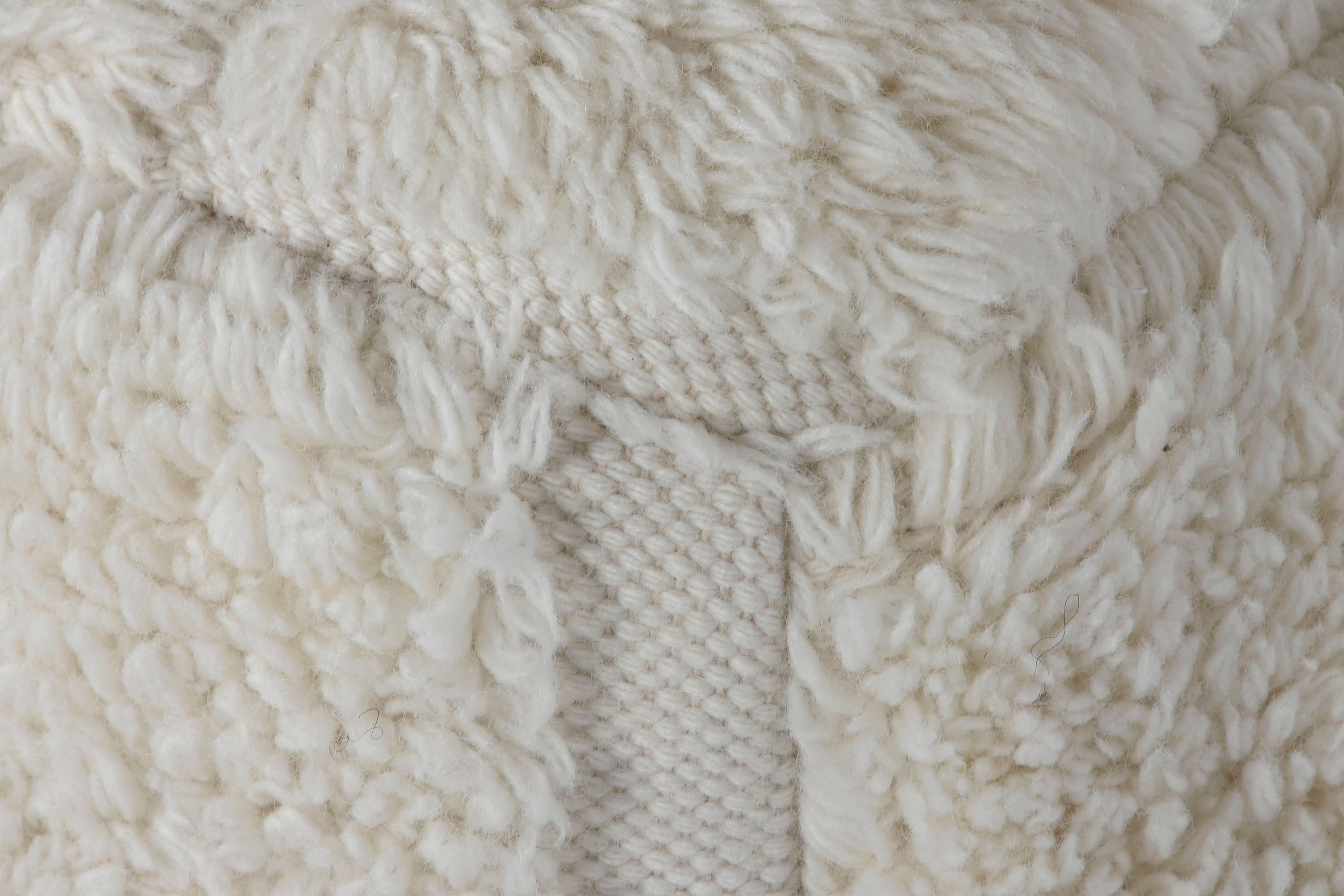 REPOSAPIES LANA ALGODON 45X45X45 RELIEVE CRUDO - Imagen 3