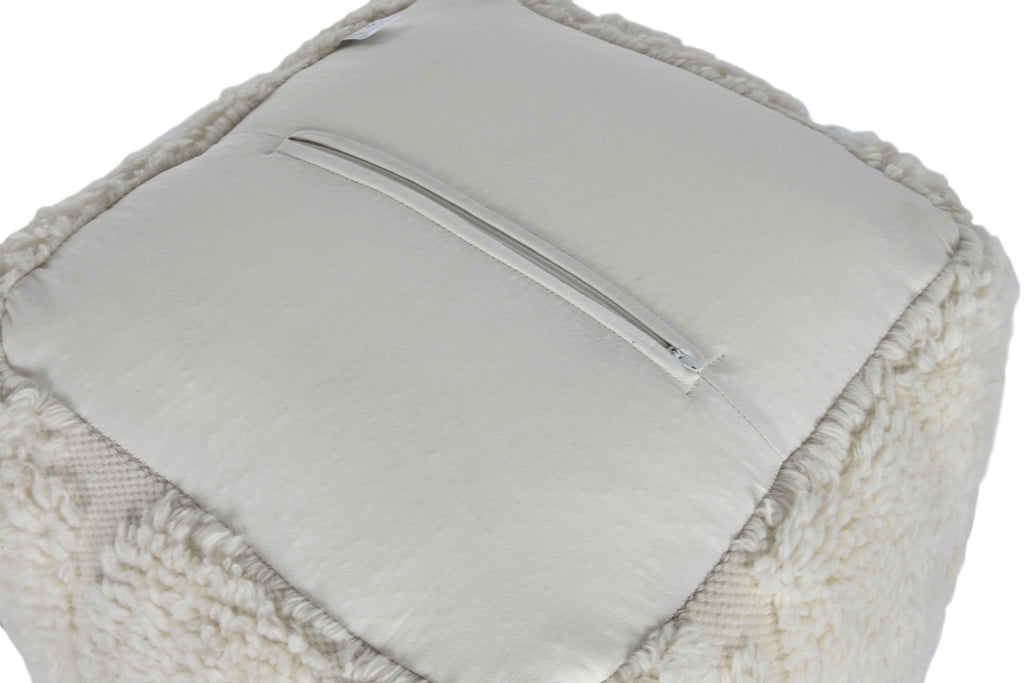 REPOSAPIES LANA ALGODON 45X45X45 RELIEVE CRUDO - Imagen 5