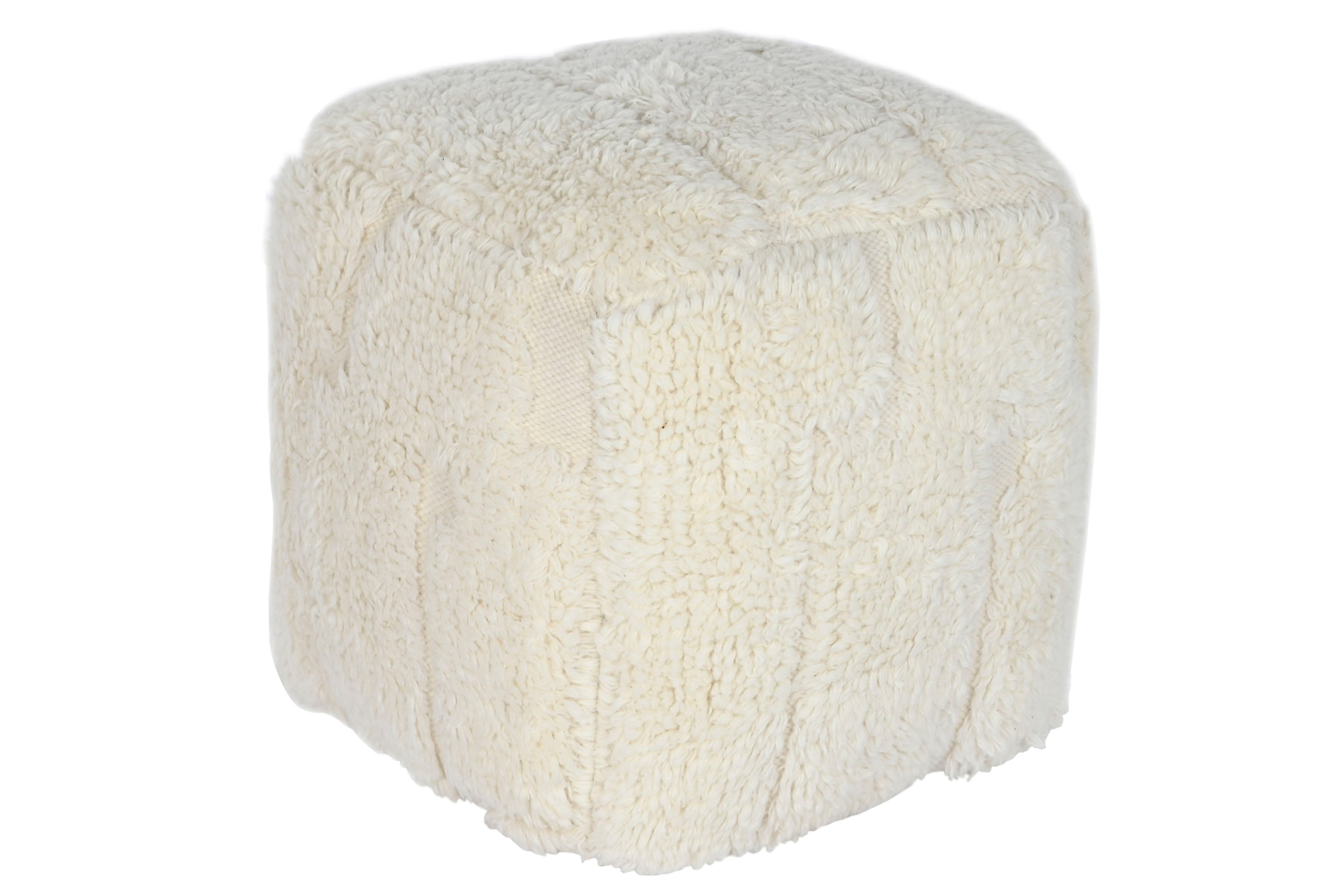 REPOSAPIES LANA ALGODON 45X45X45 RELIEVE CRUDO - Imagen 1