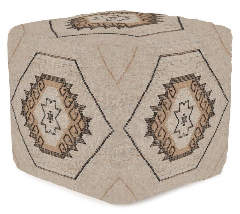 REPOSAPIES YUTE ALGODON 45X45X45 KILIM - Imagen 1