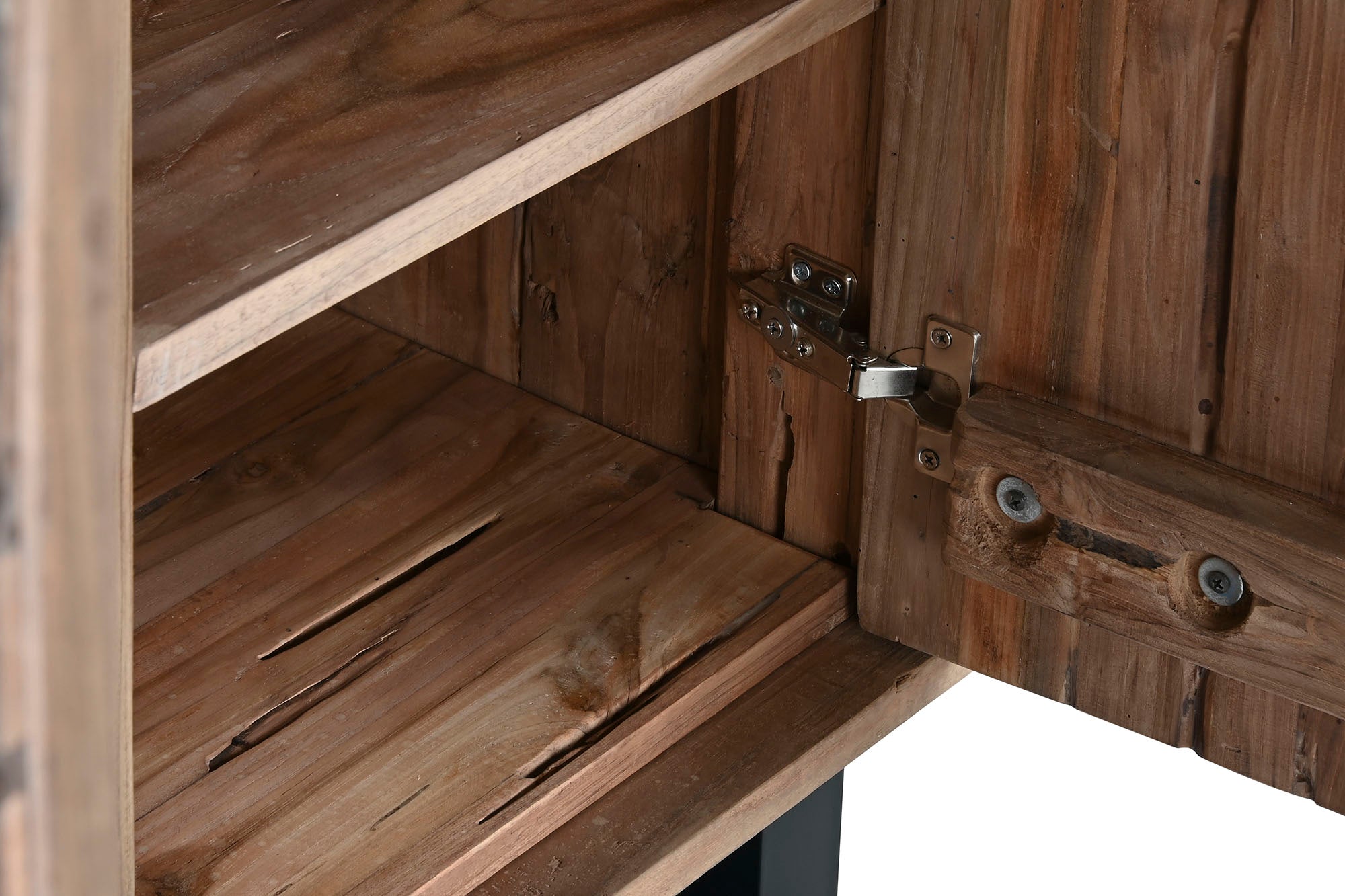 ARMARIO TECA RECICLADA COCO 80X40X200 2 PUERT - Imagen 5