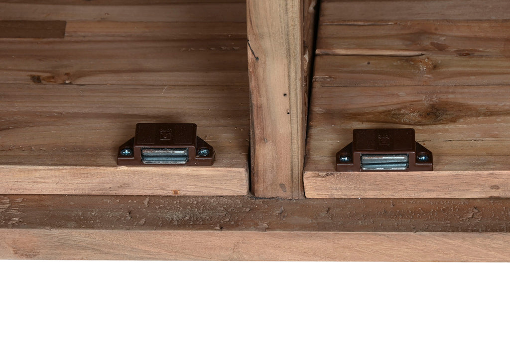 ARMARIO TECA RECICLADA COCO 80X40X200 2 PUERT - Imagen 6