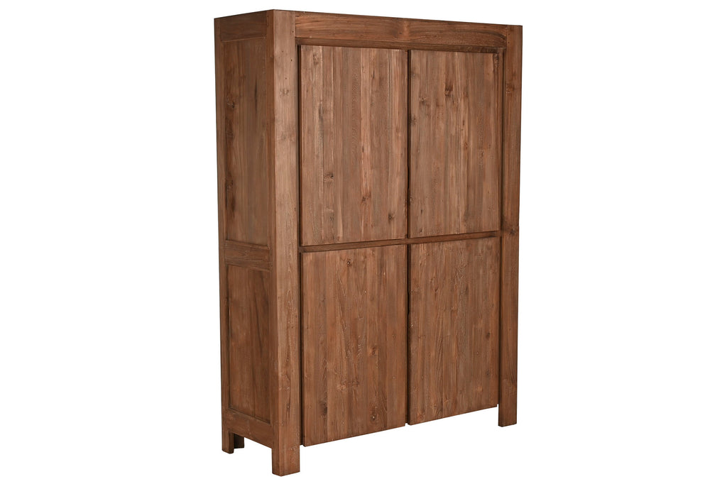 ARMARIO TECA RECICLADA 130X45X180 4 PUERTAS - Imagen 2