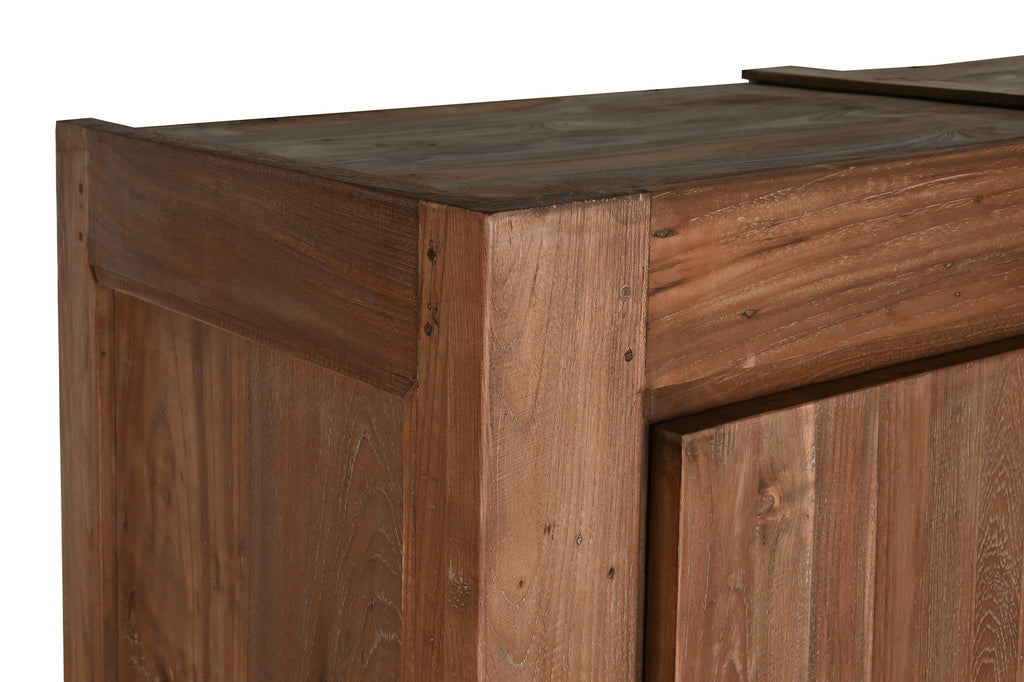 ARMARIO TECA RECICLADA 130X45X180 4 PUERTAS - Imagen 6