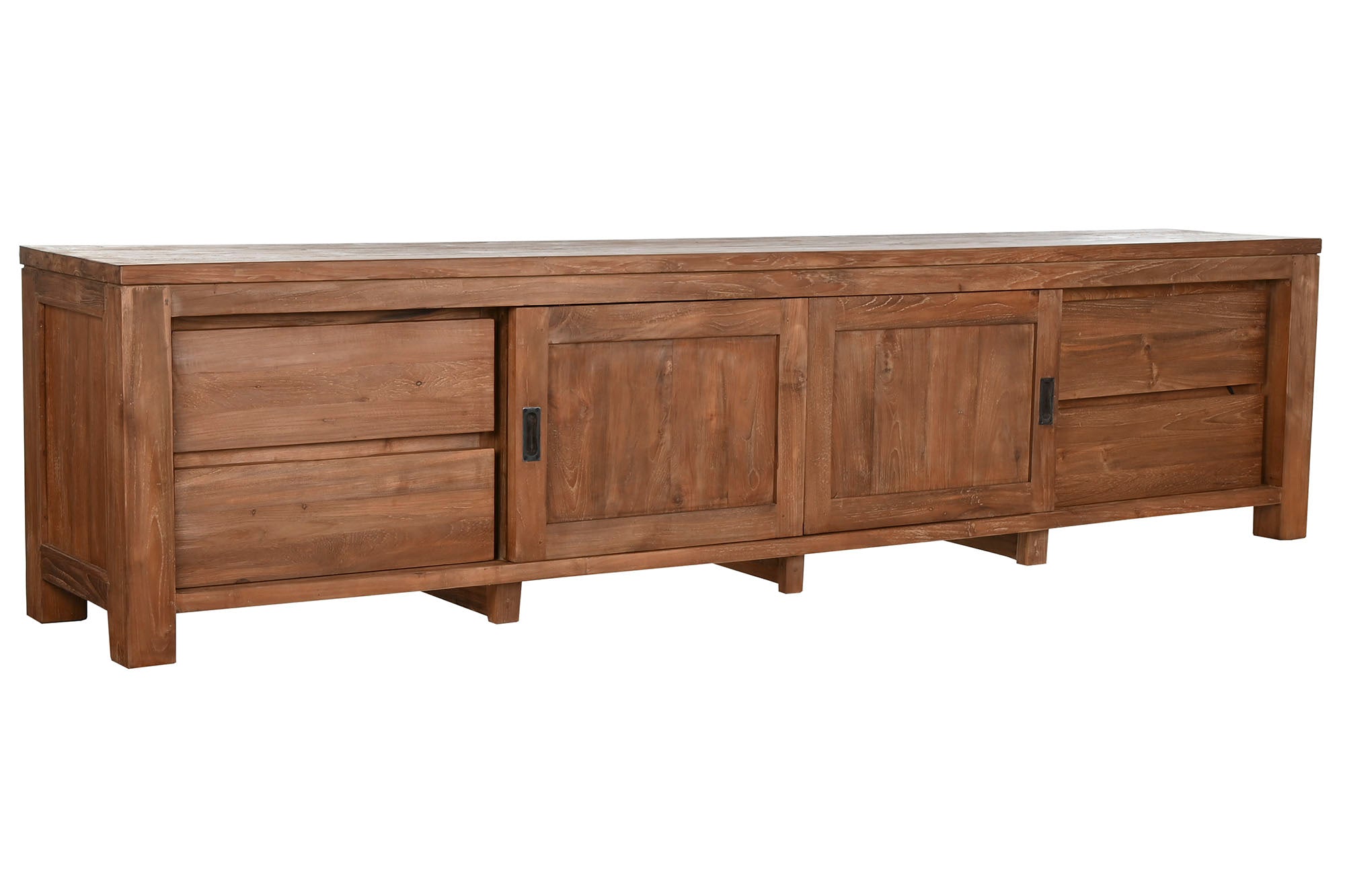 MUEBLE TV TECA RECICLADA 250X45X60 2 PURT 4 CAJ - Imagen 2