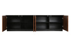 MUEBLE TV MDF 161,2X40X45,5 ROMBOS NEGRO - Imagen 4