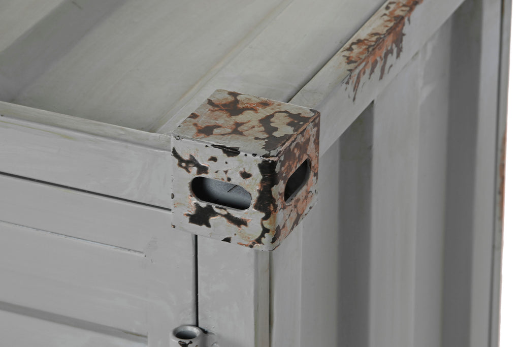 BOTELLERO METAL MDF 77X41X64 CONTAINER GRIS - Imagen 3