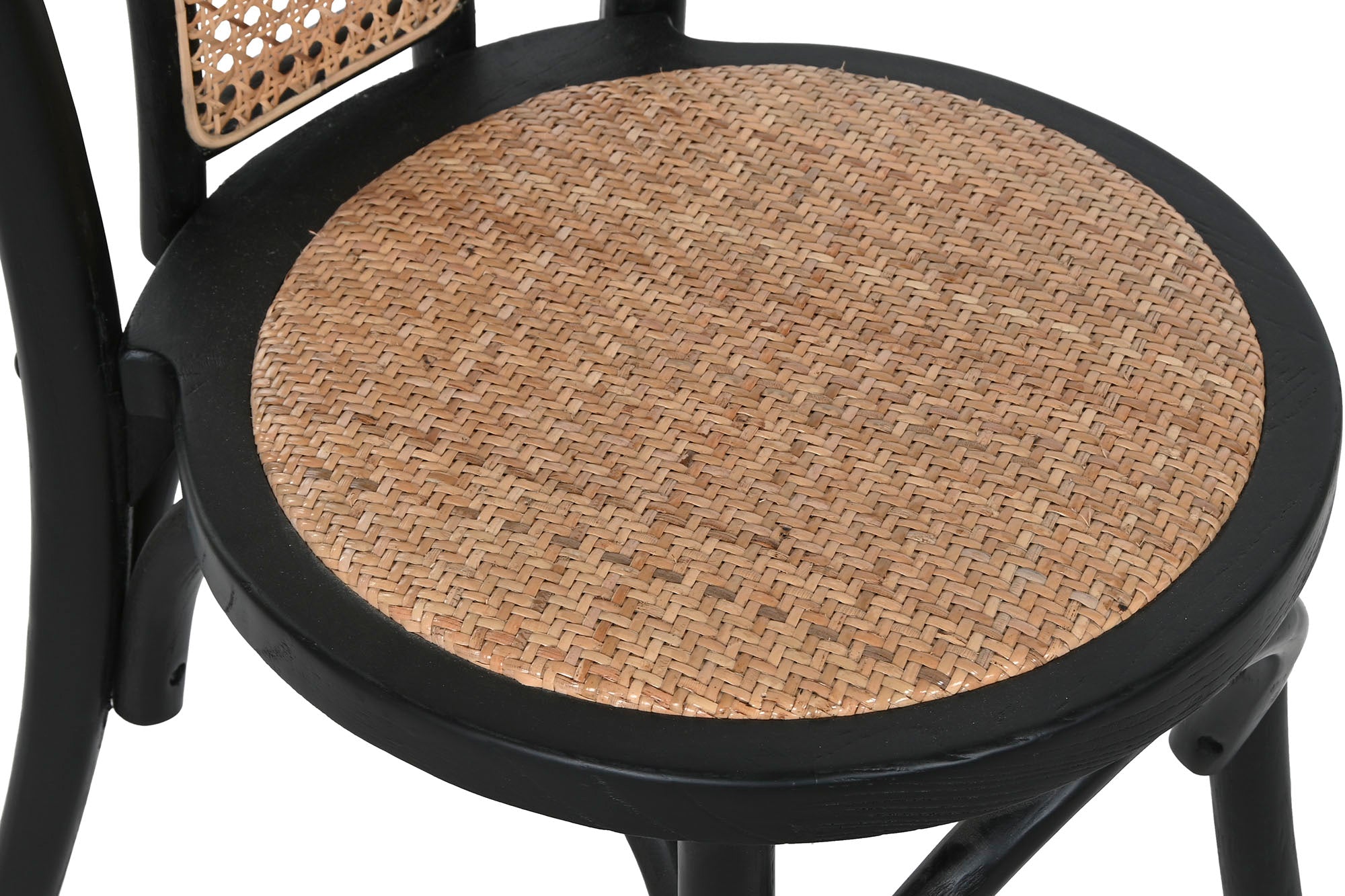 SILLA OLMO RATAN 40X42,5X89 NEGRO - Imagen 4