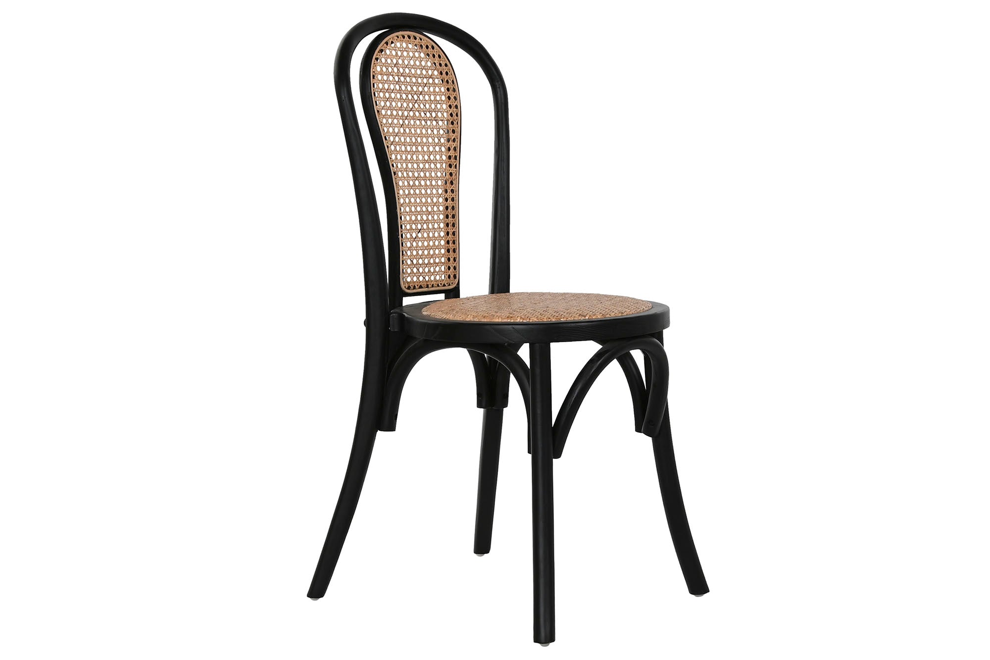 SILLA OLMO RATAN 40X42,5X89 NEGRO - Imagen 1