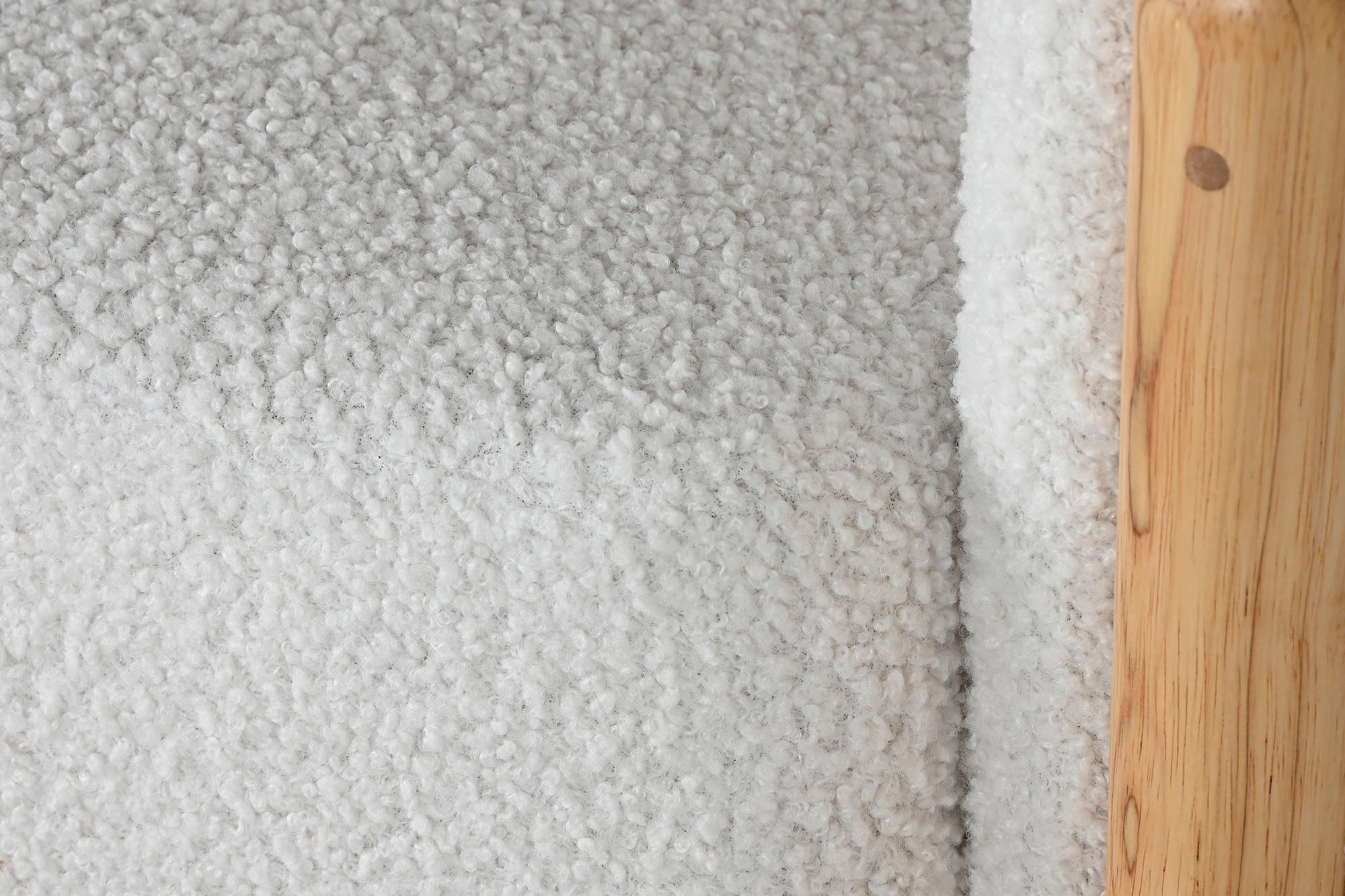 SILLON POLIESTER MADERA 81X78X82 BUCLE BLANCO - Imagen 5