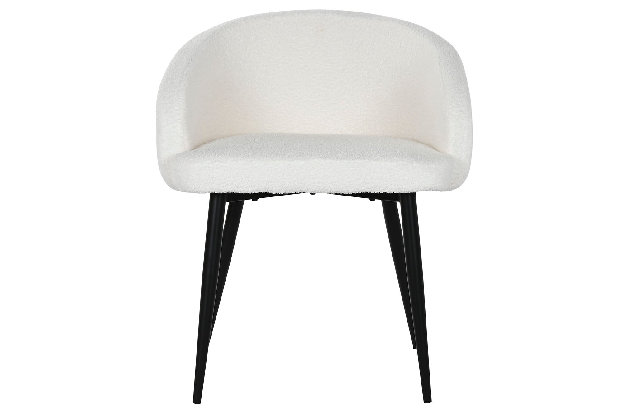 SILLA POLIESTER METAL 60X60X70 TEDDY BLANCO - Imagen 2