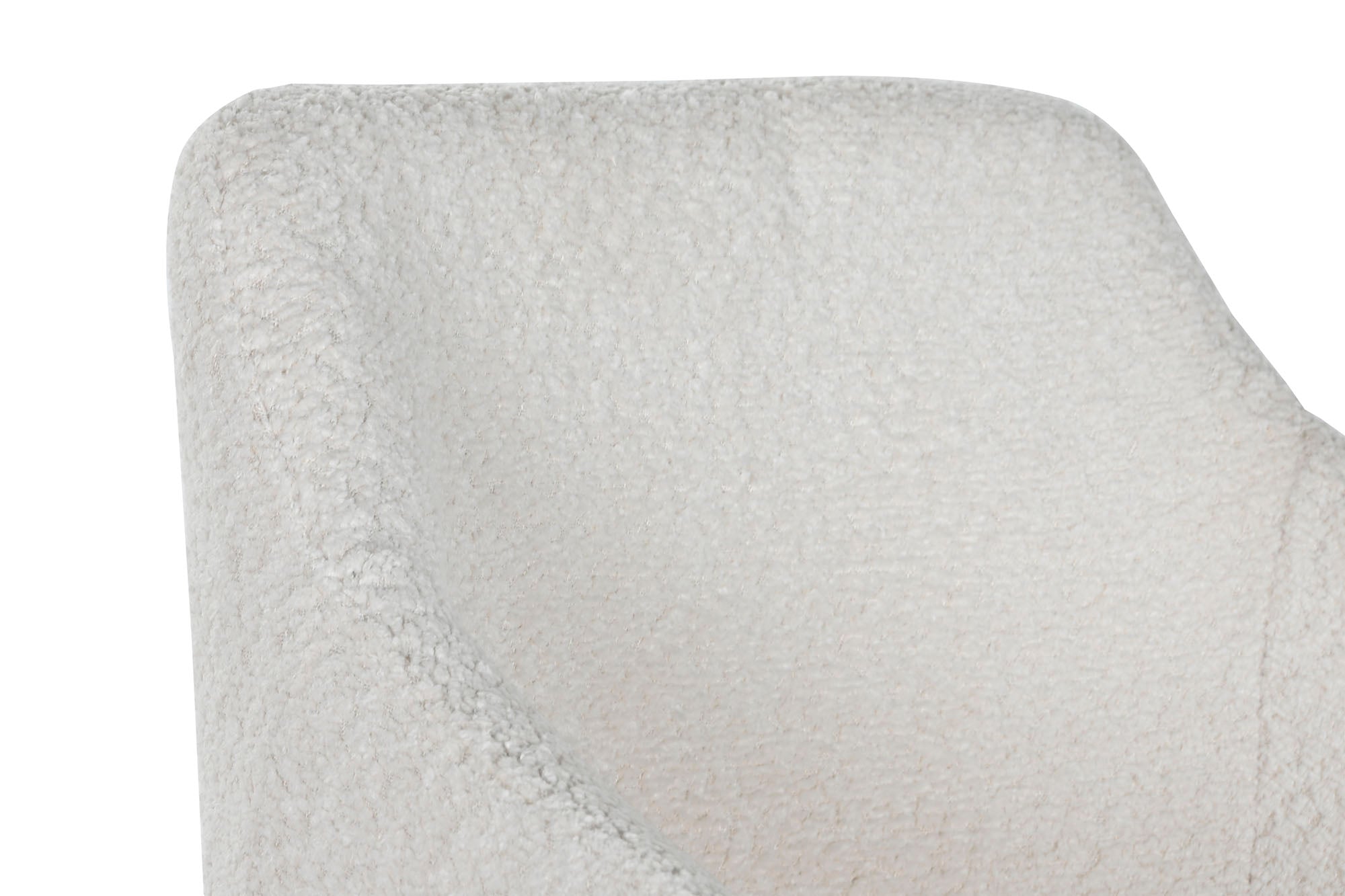 SILLA METAL POLIESTER 50X55X88 TEDDY BLANCO - Imagen 5