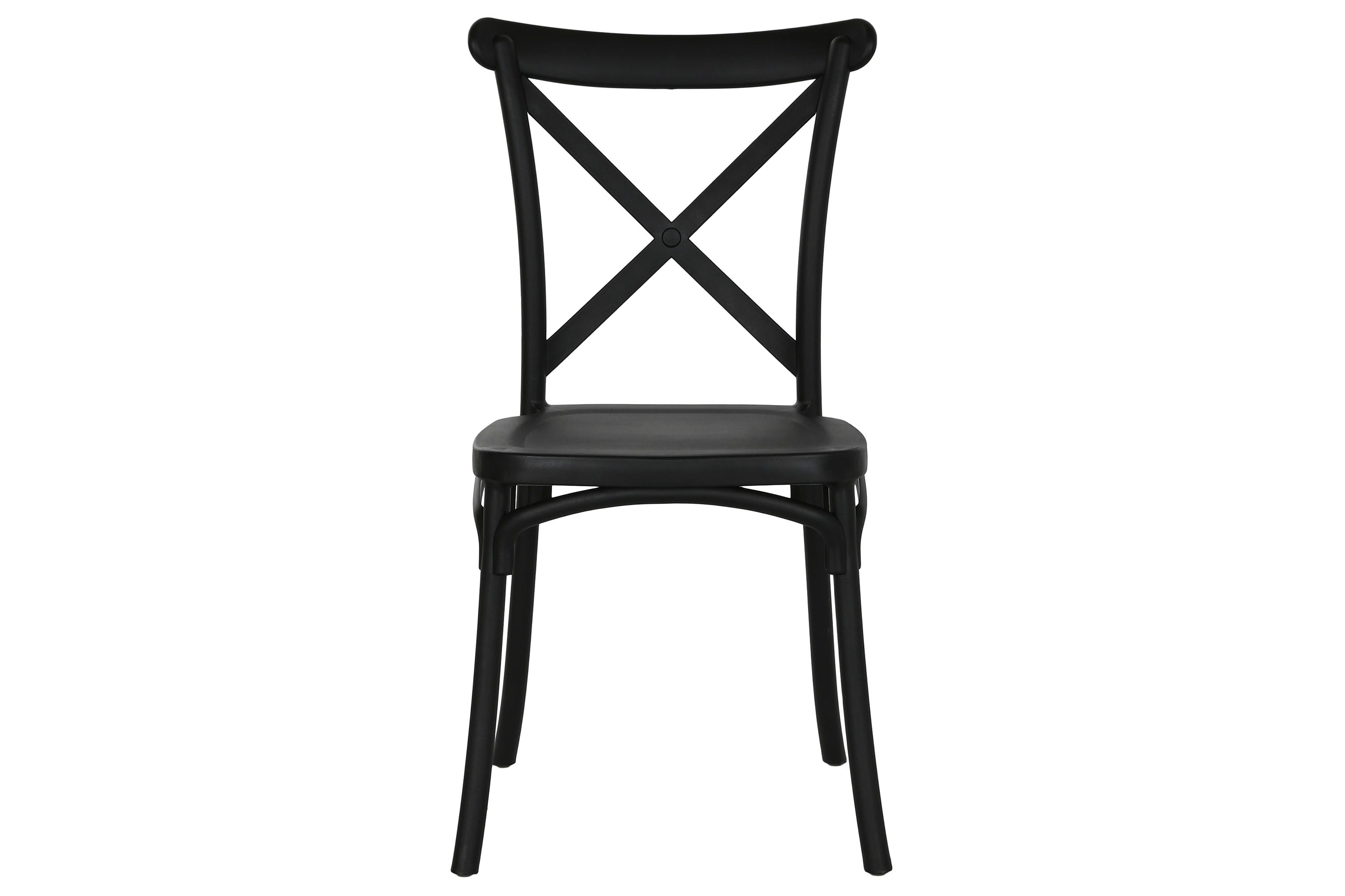 SILLA PP 48X51X88 CROSSBACK NEGRO - Imagen 2
