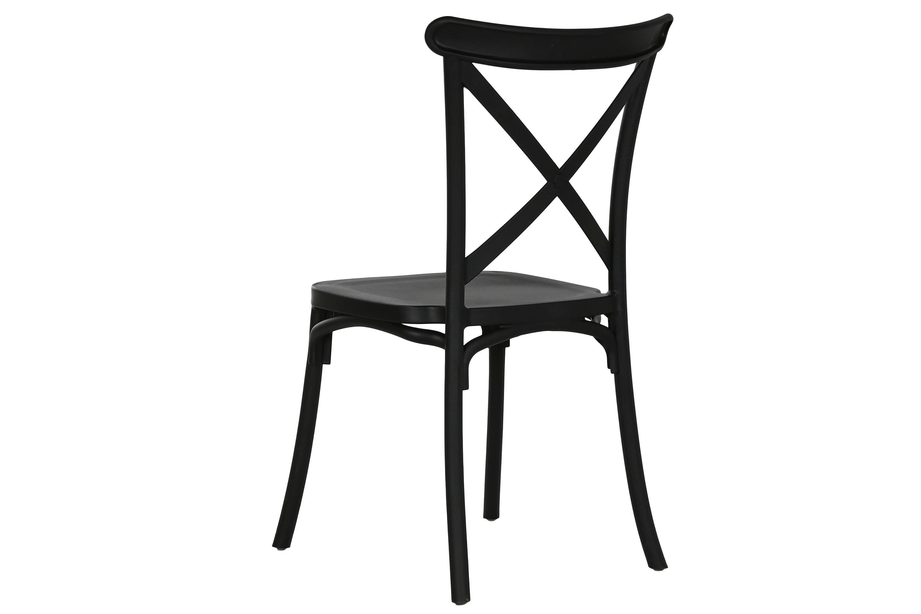 SILLA PP 48X51X88 CROSSBACK NEGRO - Imagen 3