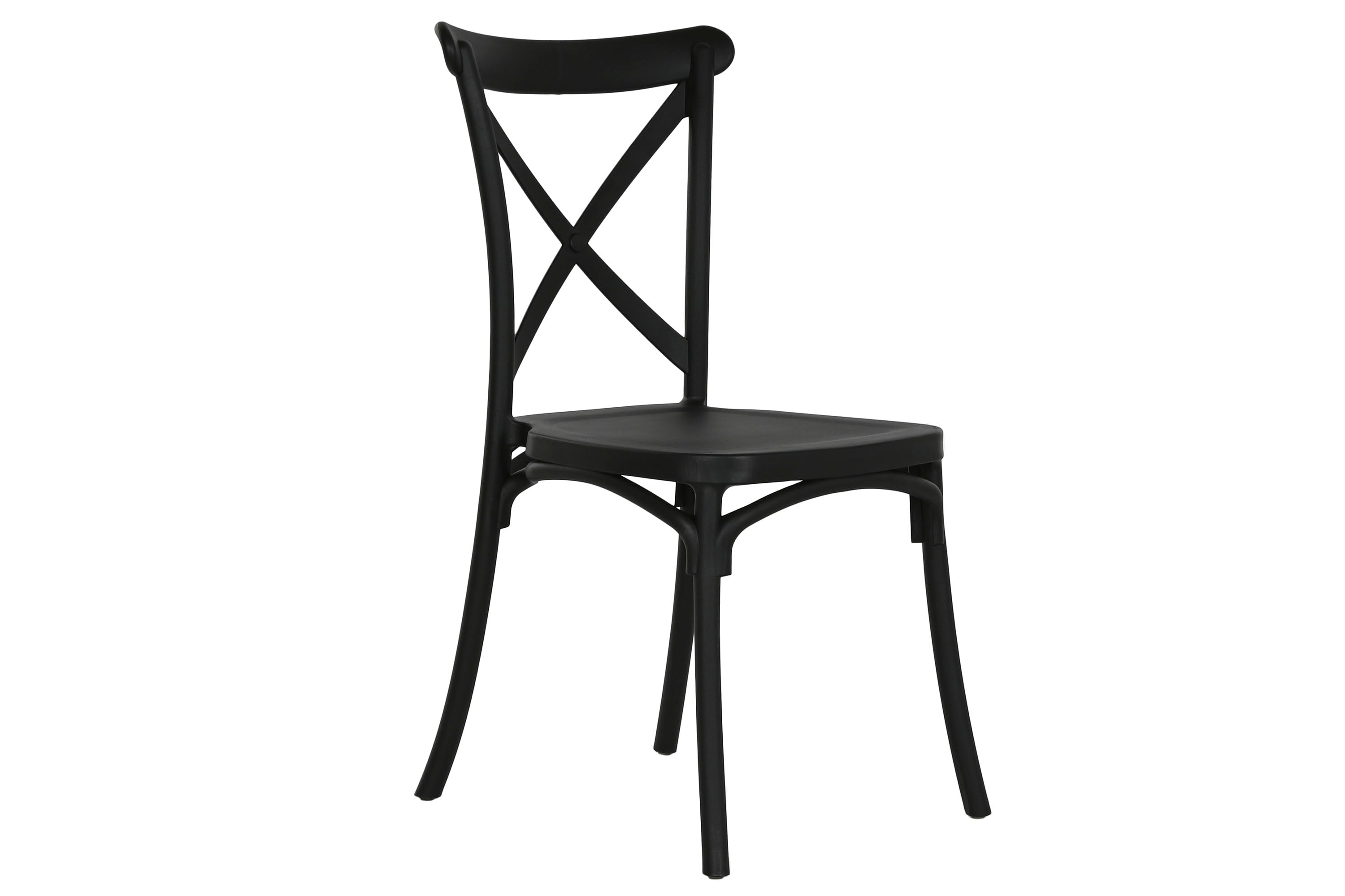 SILLA PP 48X51X88 CROSSBACK NEGRO - Imagen 1