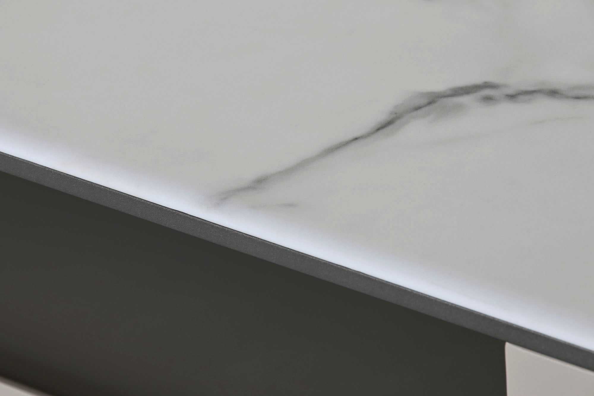 MUEBLE TV MARMOL ACERO 220X42X41,5 BEIGE - Imagen 5