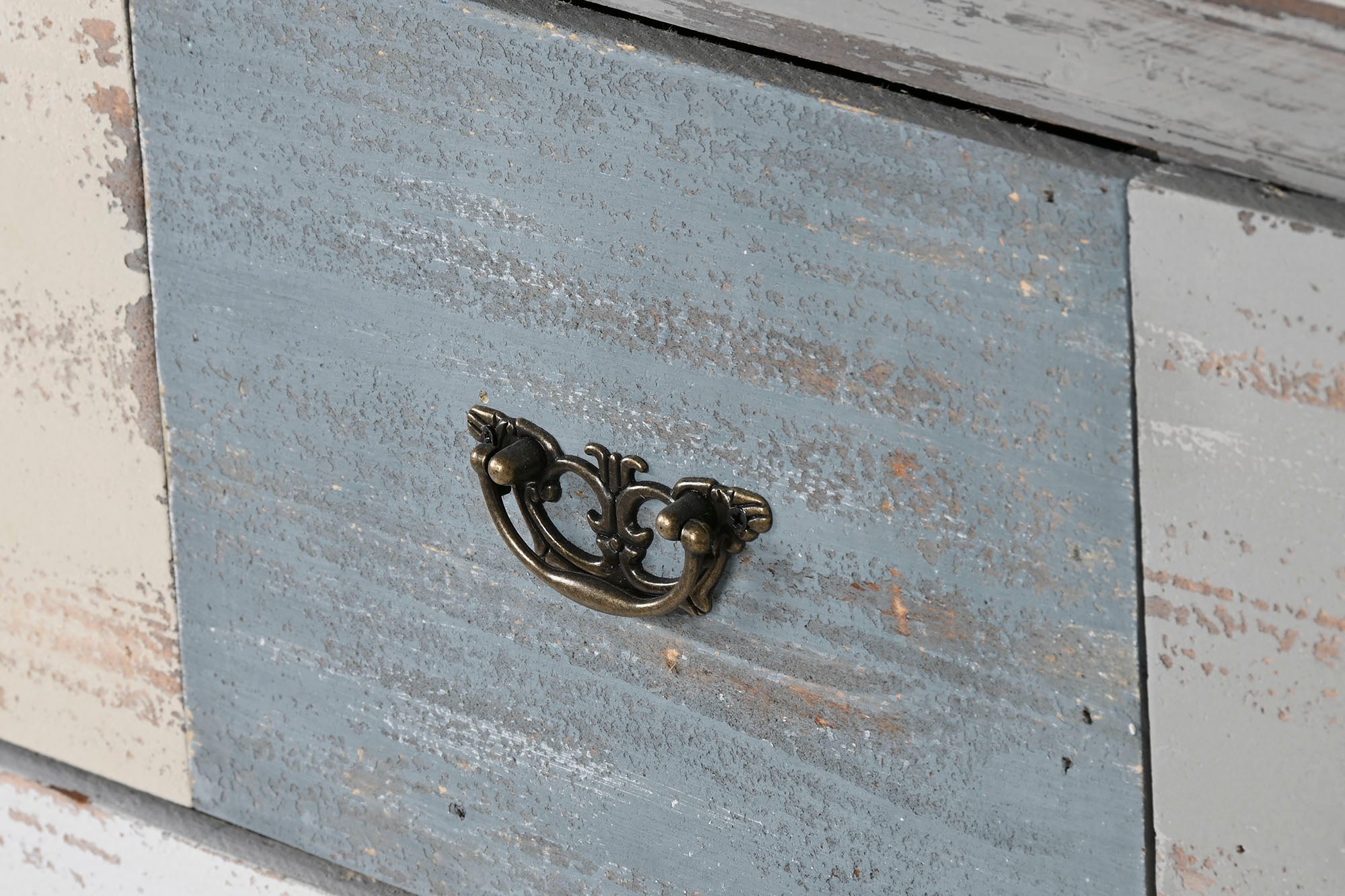 CAJONERA ABETO 100X40X80 8 CAJONES ENVEJECIDO GRIS - Imagen 5