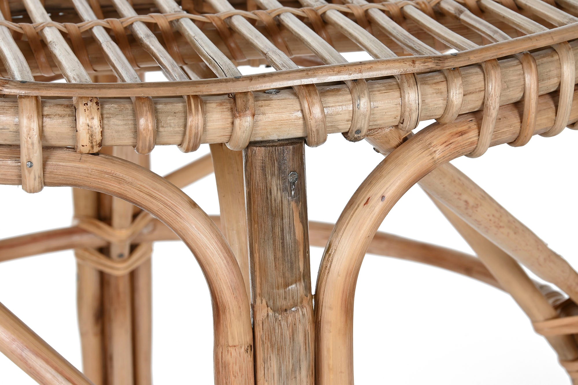 MESA MIMBRE 59X59X108 NATURAL - Imagen 3