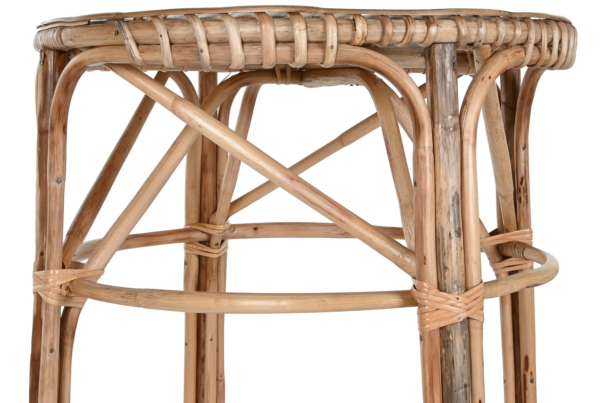 MESA MIMBRE 59X59X108 NATURAL - Imagen 5