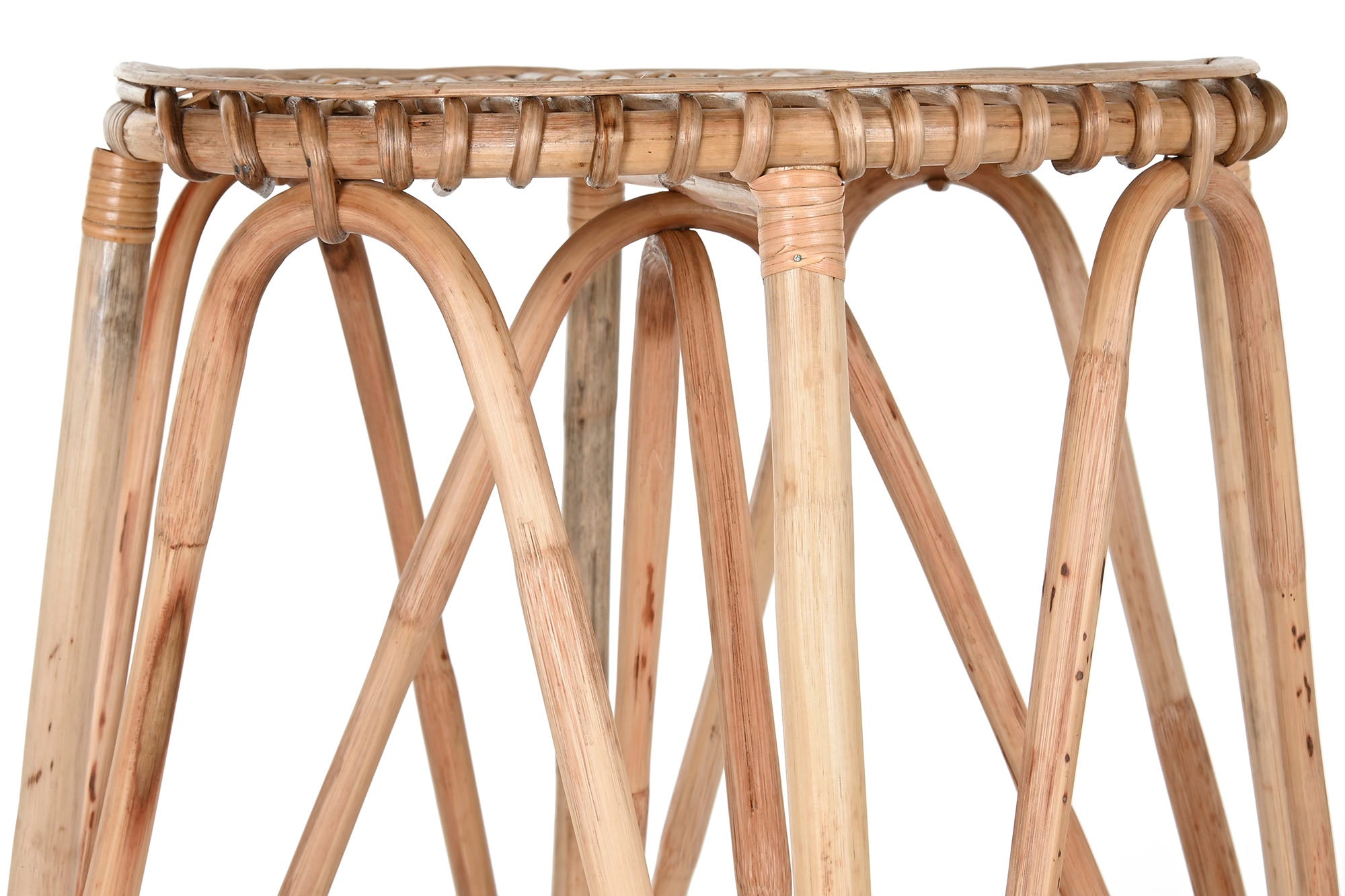 TABURETE MIMBRE 50X50X86 NATURAL - Imagen 3