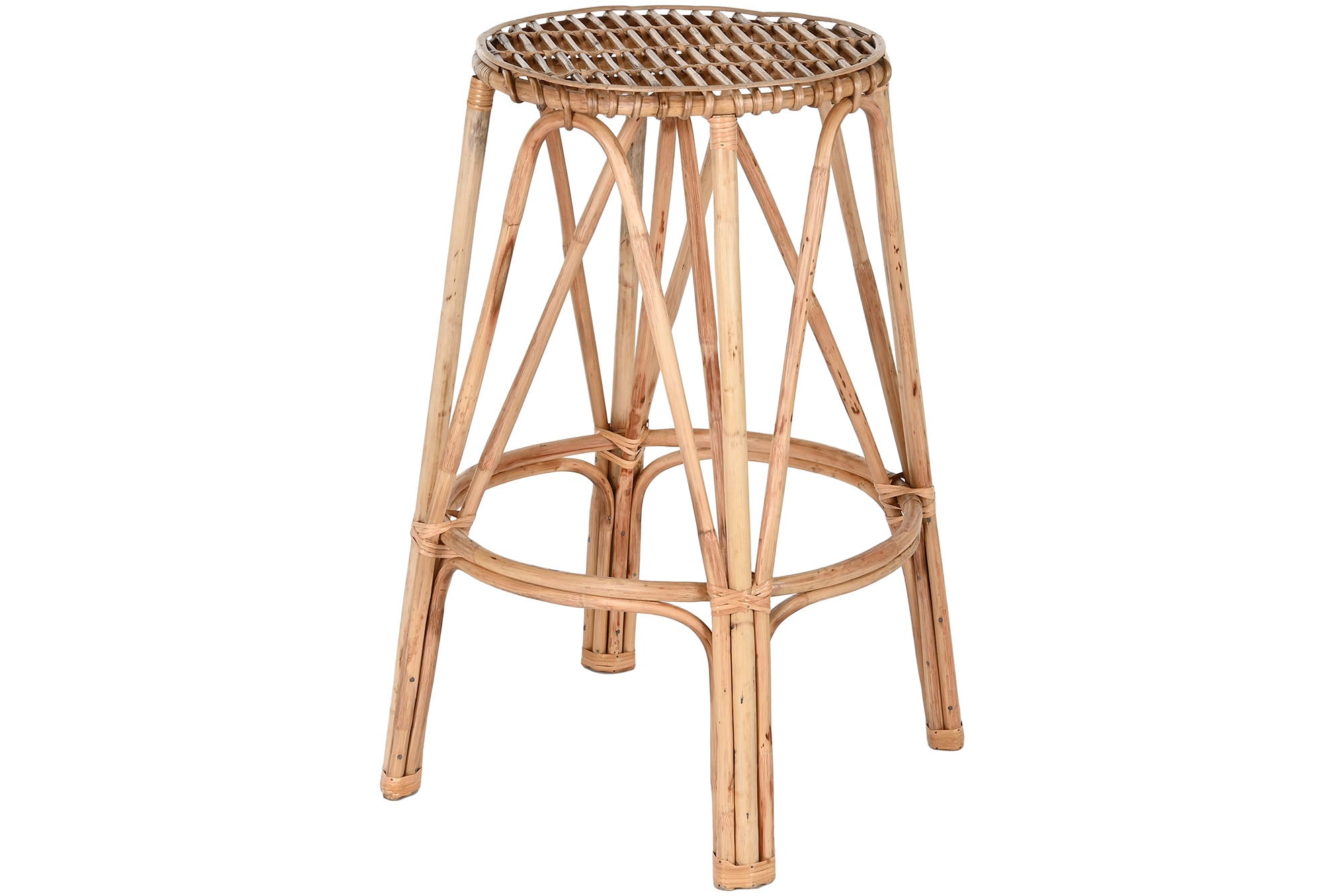 TABURETE MIMBRE 50X50X86 NATURAL - Imagen 1