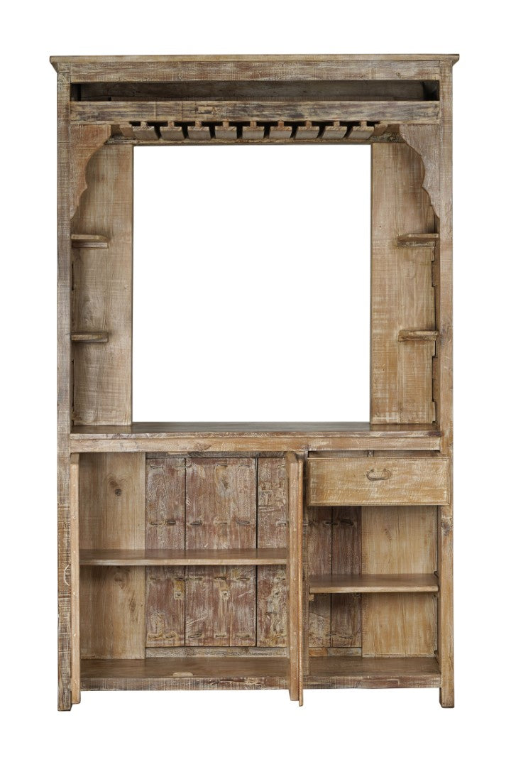 MUEBLE BAR TECA 158X66X247 PIEZA UNICA NATURAL - Imagen 3