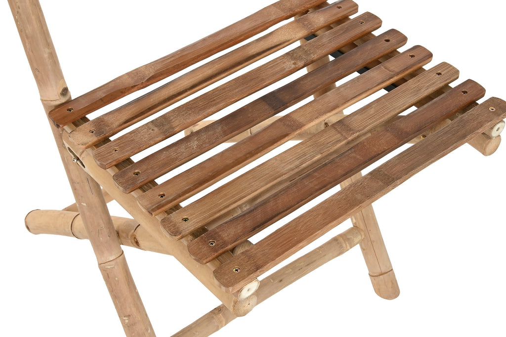 SILLA BAMBU 45X55X95 PLEGABLE MARRON - Imagen 4