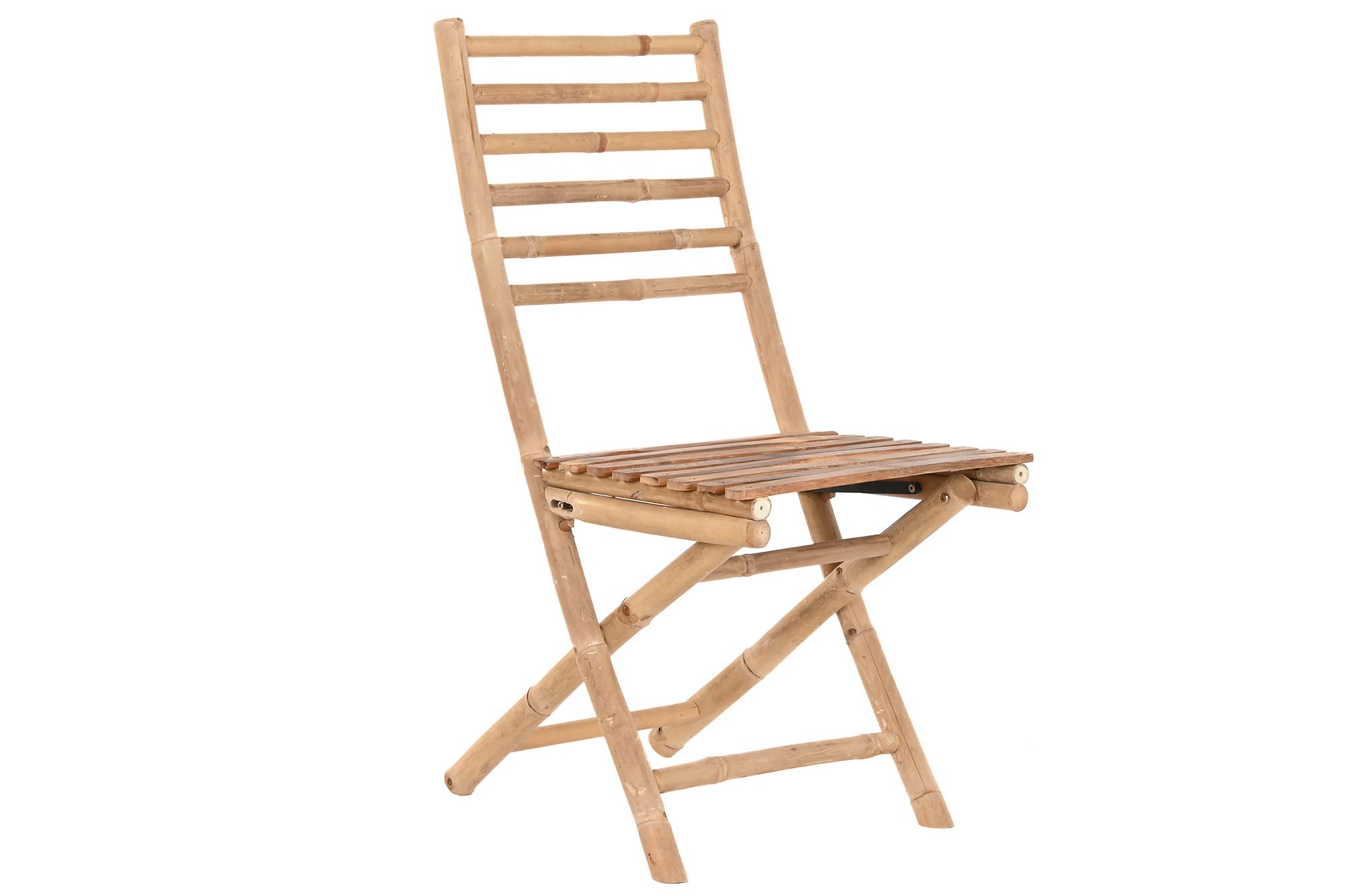 SILLA BAMBU 45X55X95 PLEGABLE MARRON - Imagen 1