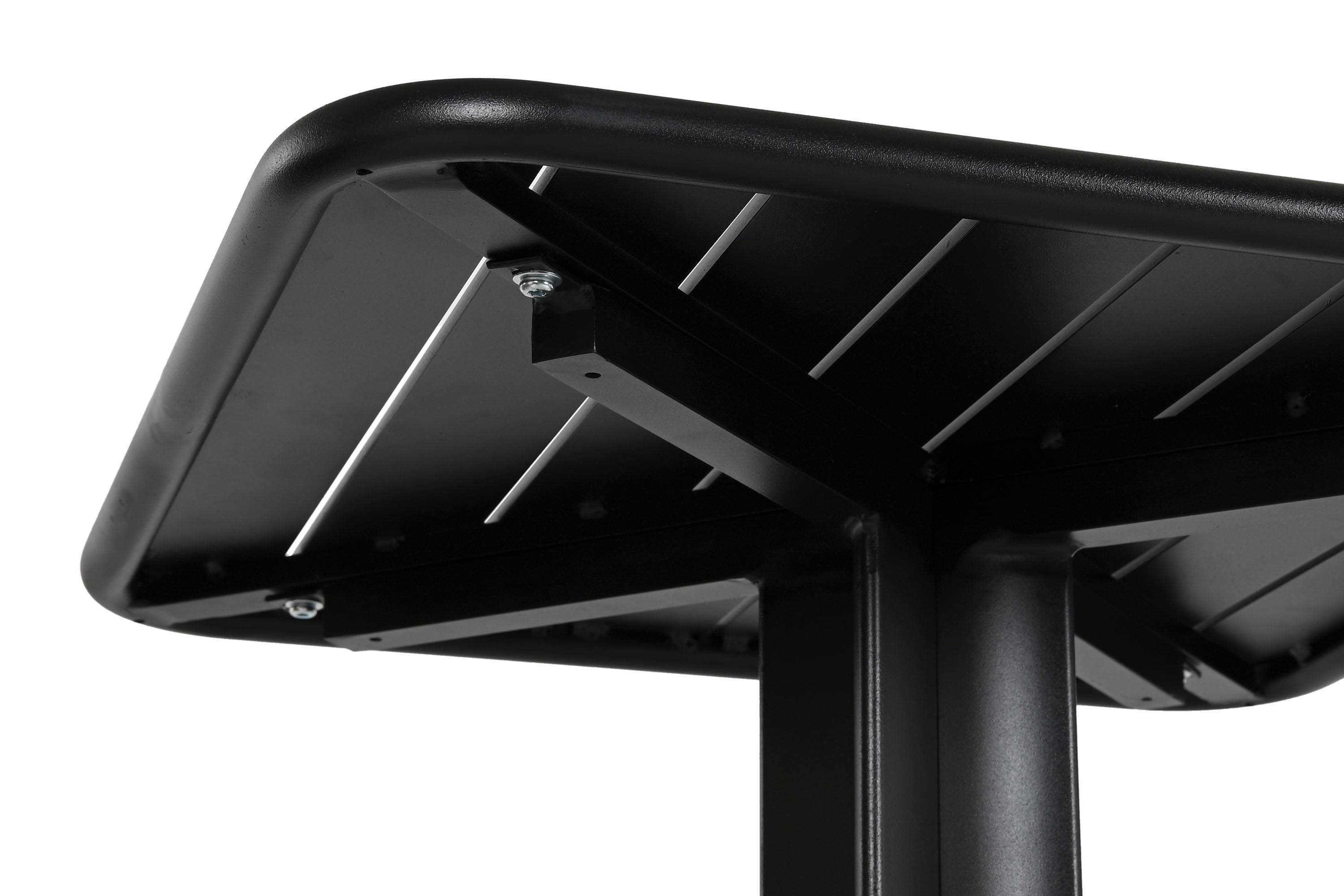 MESA BAR SET 3 PP METAL 60X60X102 TABURETE NEGRO - Imagen 6