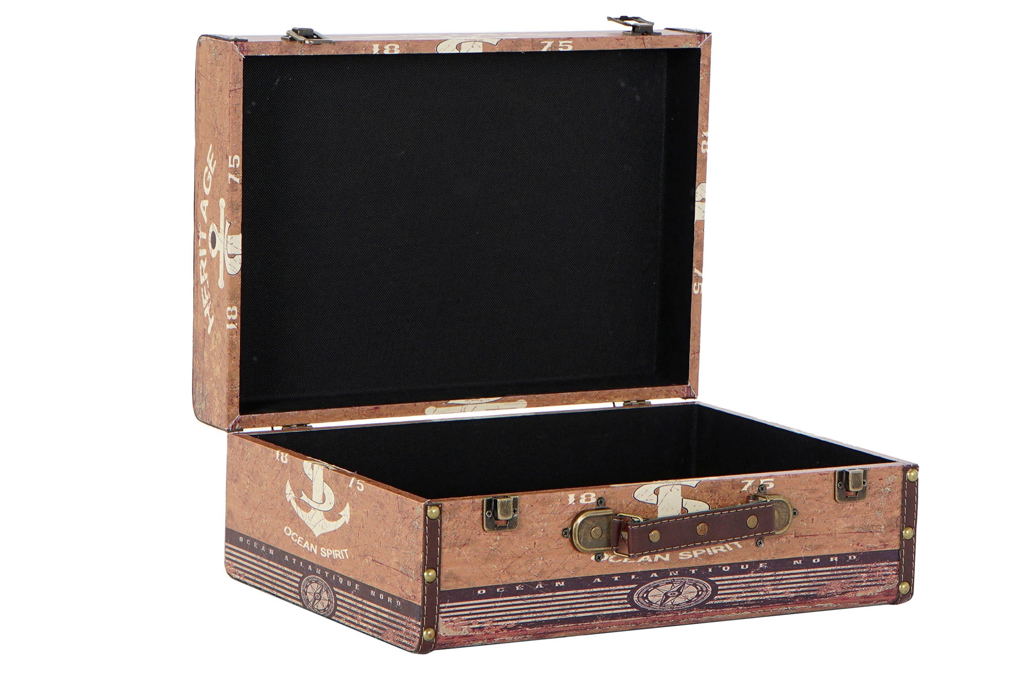 CAJA SET 3 LIENZO MADERA 46X33X19 ANCLA MULTICOLOR - Imagen 4