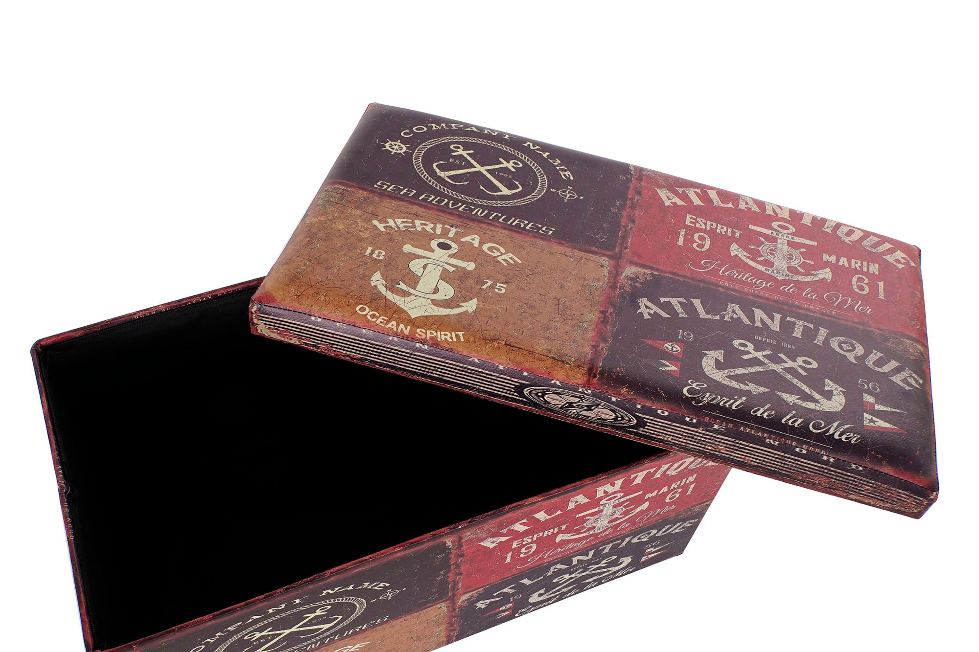 CAJA PLEGABLE PU 76X40,5X41 ANCLA MULTICOLOR - Imagen 2