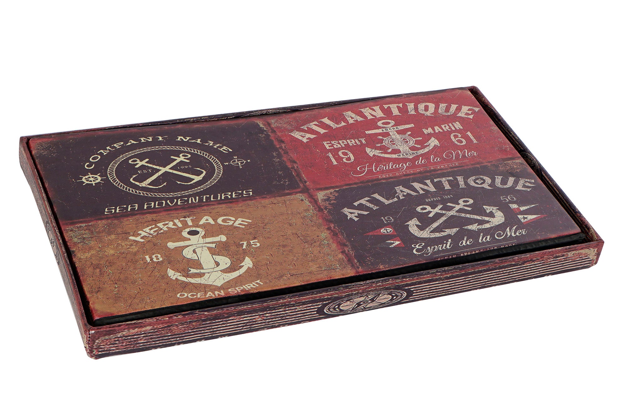 CAJA PLEGABLE PU 76X40,5X41 ANCLA MULTICOLOR - Imagen 3