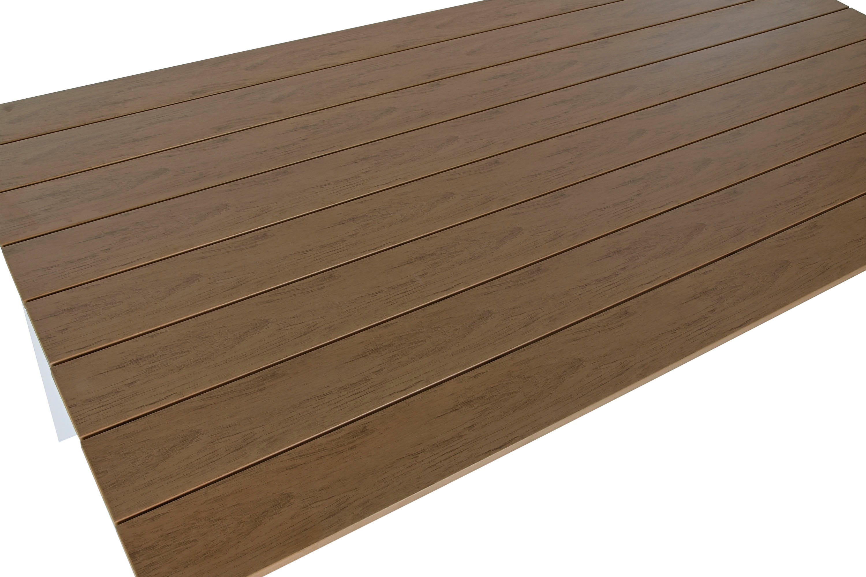 MESA SET 7 ALUMINIO RESINA 180X90X75 BLANCO - Imagen 5