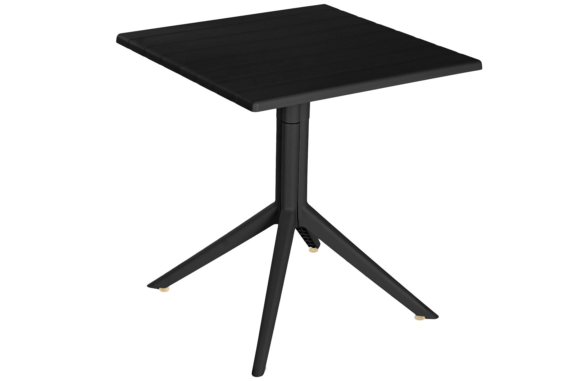 MESA METAL PP 70X70X75 RECICLADO NEGRO - Imagen 2