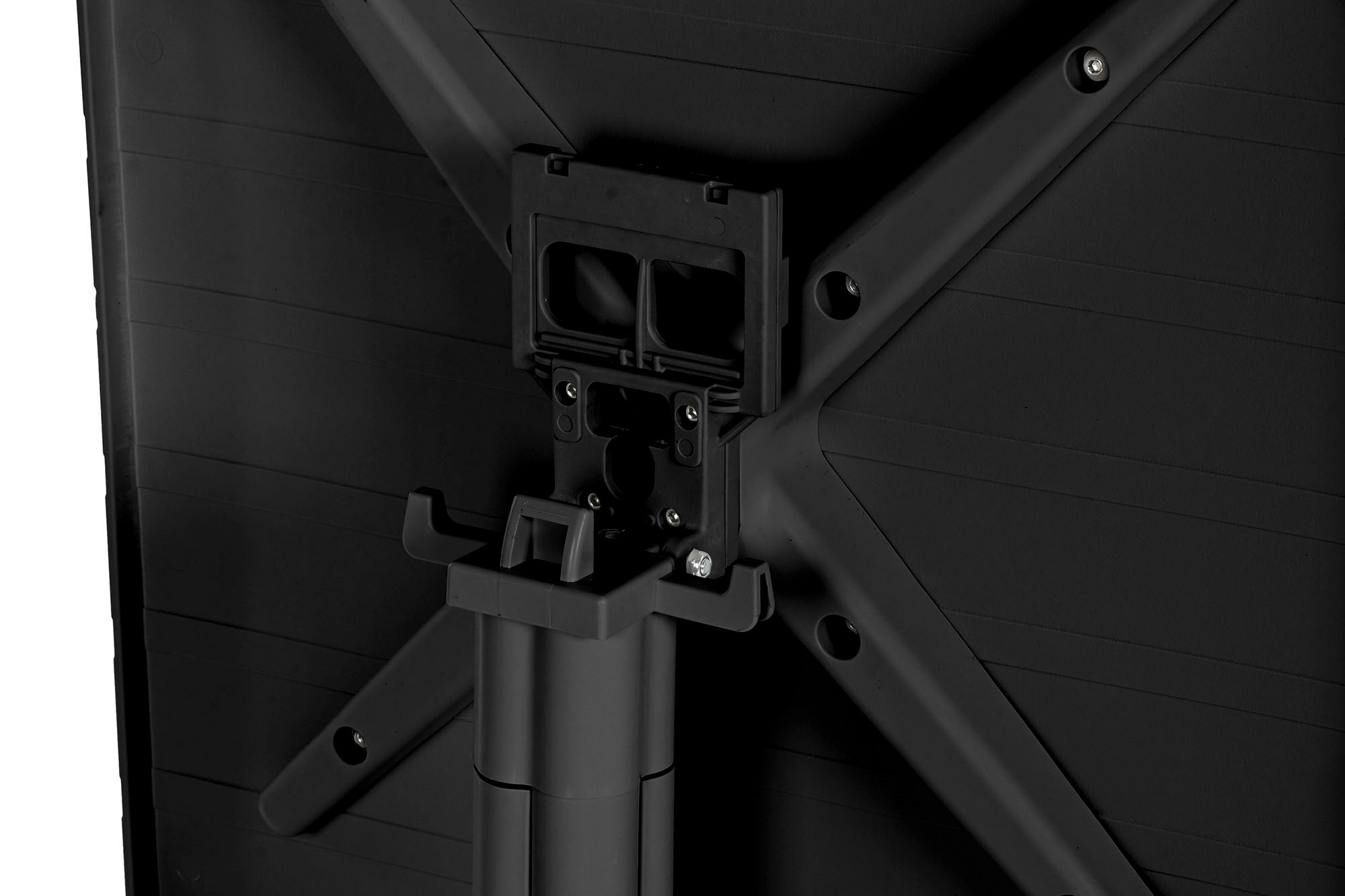 MESA METAL PP 70X70X75 RECICLADO NEGRO - Imagen 4